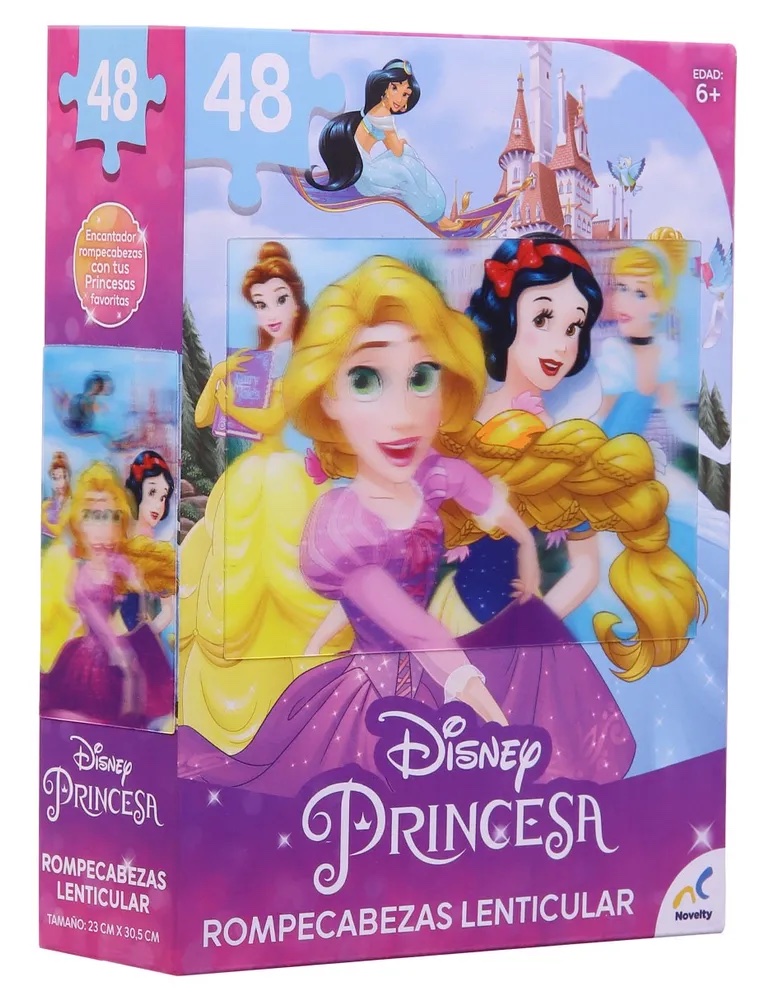 Rompecabezas Lenticular Princesas 48 piezas – Disney Novelty ...